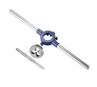 CoCud Set Manico Maschio Filiere, Filiere Unc 8-32 Adatte OD 11mm 20mm / Filiere M3-M4, Kit Attrezzi Filettatura Acciaio Alta Velocità-(Applicazioni: Riparazione Filettature)