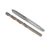 CoCud Set Punte Trapano e Contatto, M6 x 0.75 Tocca Filettatura 5.2mm Diametro Punta, Metrico Macchina Rubinetto per Vite & Torsione Punta Trapano Utensile Kit, 1 set