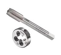 CoCud Set Rubinetti e Matrici, M11 x 1 Filettatura, Metrico Acciaio Alta Velocità Macchina Rubinetto per Vite & Kit Utensili per Stampi Tondi - (per Riparazione), 1 set