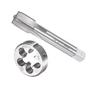 CoCud Set Rubinetti e Matrici, M16 x 1 Filettatura, Metrico Acciaio Alta Velocità Macchina Rubinetto per Vite & Kit Utensili per Stampi Tondi - (per Riparazione), 1 set