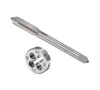 CoCud Set Rubinetti e Matrici, M7 x 0.5 Filettatura, Metrico Acciaio Alta Velocità Macchina Rubinetto per Vite & Kit Utensili per Stampi Tondi - (per Riparazione), 1-Set