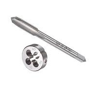 CoCud Set Rubinetti e Matrici, M7 x 1 Filettatura, Metrico Alta Velocità Alta Velocità Macchina Rubinetto per Vite & Kit Utensili per Stampi Tondi - (per Riparazione), 1 set