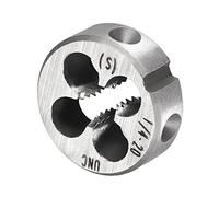 CoCud Tondo Filettatura Matrici, 1/4-20 UNC Filettatura, 9SiCr Lega Utensile Acciaio Vite Fresatura Utensili - (per Macchine Filettatura Riparazione), 1 pezzo