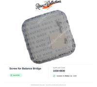 (cod. 1030 6930) per Rolex Vite Ponte del Bilanciere x1 Nuovo Blister Screw for