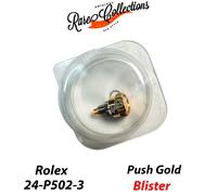 (cod. 24-P-502-3) per Rolex Pulsante Oro Giallo Nuovo Blister Push 116523