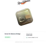 (cod. 4030-5120) per Rolex Vite del Ponte Bilanciere Nuovo Blister Screw for