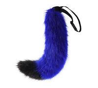 Coda animale coda cane lupo, blu nero