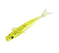 Coda biforcuta ad affondamento lento da 10 cm, esche morbide in scala realistica for la pesca alla trota del luccio persico