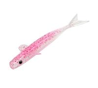 Coda biforcuta ad affondamento lento da 10 cm, esche morbide in scala realistica for la pesca alla trota del luccio persico