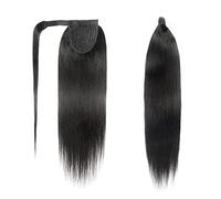 Coda Capelli 10-30 pollici capelli umani coda di cavallo dritto Malesia avvolgere clip in coda di cavallo estensioni dei capelli Remy capelli umani coda di cavallo pezzo di capelli for le donne Estens