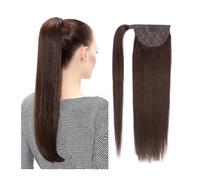 Coda Capelli 12-26 pollici 100% capelli umani coda di cavallo dritto europeo 120 grammi clip avvolgente in coda di cavallo macchina capelli Remy Estensioni coda di cavallo(Blonde,16inches 60g)