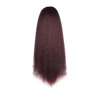 Coda Capelli 16 "-24" Sintetico Yaki Coulisse Coda di Cavallo Resistente Al Calore Lungo Kinky Dritto Fluffy Coda di Cavallo Estensioni Clip in Posticci for Le Donne Nere Estensioni coda di cavallo (