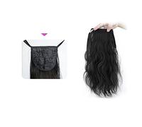 Coda Capelli 35/55/80 cm Ricci Coulisse Coda di Cavallo Resistente Al Calore Sintetico Lungo Corn Onda Coda di Cavallo Estensione Coulisse Ricci Ondulati Coda di Cavallo Posticci for Le Donne Estensio