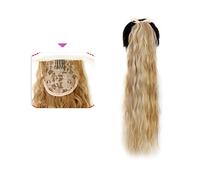 Coda Capelli 35/55/80 cm Ricci Coulisse Coda di Cavallo Resistente Al Calore Sintetico Lungo Corn Onda Coda di Cavallo Estensione Coulisse Ricci Ondulati Coda di Cavallo Posticci for Le Donne Estensio