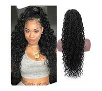 Coda Capelli Clip for capelli umani veri in pony con coulisse coda di cavallo estensione for capelli ricci crespi coda della Malesia estensioni dei capelli afroamericani Estensioni coda di cavallo(24i