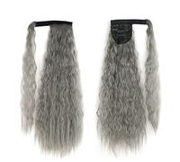 Coda Capelli Coda di cavallo lunga ondulata di mais sintetico da 22 pollici for capelli da donna avvolgente su clip estensioni dei capelli coda di cavallo Estensioni coda di cavallo(Color:171)