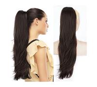 Coda Capelli Coda di cavallo ondulata lunga da 26 pollici con coulisse Clip sintetica multistrato nelle estensioni dei capelli della coda di cavallo Coda di cavallo sintetica for le donne ogni giorno