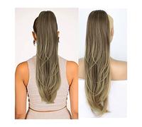 Coda Capelli Coda di cavallo ondulata lunga da 26 pollici con coulisse Clip sintetica multistrato nelle estensioni dei capelli della coda di cavallo Coda di cavallo sintetica for le donne ogni giorno