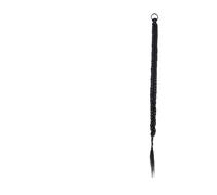 Coda Capelli Estensione dei capelli a coda di cavallo intrecciata nera for le donne Estensione a coda di cavallo intrecciata lunga con fascia elastica, pezzi di capelli a coda di cavallo intrecciati s