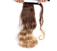 Coda Capelli Estensione dei capelli a coda di cavallo sintetica lunga e dritta Avvolgere le estensioni della coda di cavallo Parrucchino naturale Copricapo Capelli sintetici Estensioni coda di cavallo