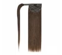 Coda Capelli Estensione della coda di cavallo dei capelli umani 14-22" Lungo rettilineo Avvolgere la clip della coda di cavallo nell'estensione dei capelli Capelli remy brasiliani Coda di cavallo drit