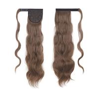 Coda Capelli Estensioni dei capelli della coda di cavallo, estensione della coda di cavallo 22" Onda lunga Ricci avvolgenti Coda di cavallo Parrucchino sintetico resistente al calore for le donne Este