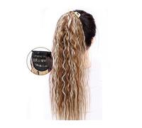 Coda Capelli Estensioni lunghe della coda di cavallo dell'onda del mais 22 "Coda di cavallo sintetica lanuginosa dei posticci della clip nelle estensioni dei capelli della coda di cavallo for le donne