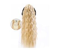 Coda Capelli Estensioni lunghe della coda di cavallo dell'onda del mais 22 "Coda di cavallo sintetica lanuginosa dei posticci della clip nelle estensioni dei capelli della coda di cavallo for le donne