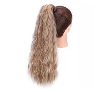 Coda Capelli Kinky Straight Wrap Around Coda di cavallo Parrucchino Afro Yaki Estensioni di coda di cavallo dritte for donne nere Clip nell'estensione sintetica della coda di cavallo Estensioni coda d