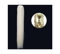 Coda Capelli Long Ponytail Extension, 24" Straight Claw Clip Ponytail Hair Extensions Natural Looking Heat Resistant Synthetic Ponytail Hairpiece for Women Estensioni coda di cavallo(60)