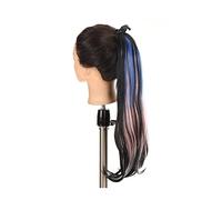 Coda Capelli Moda sintetica 45/55 cm colore misto coda di cavallo parrucchino morbido lungo rettilineo coda di cavallo estensioni clip in coda di cavallo dritto for le donne ragazze Estensioni coda di