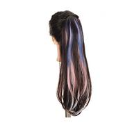 Coda Capelli Moda sintetica 45/55 cm colore misto coda di cavallo parrucchino morbido lungo rettilineo coda di cavallo estensioni clip in coda di cavallo dritto for le donne ragazze Estensioni coda di