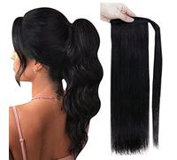Coda Capelli Nessuna clip for artigli Coda di cavallo piena lucentezza Capelli umani Dritto Avvolgere intorno Clip for coda di cavallo Balayage Estensioni coda di cavallo colore 70 grammi Estensioni c
