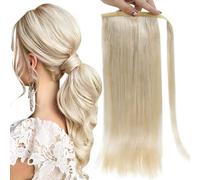Coda Capelli Nessuna clip for artigli Coda di cavallo piena lucentezza Capelli umani Dritto Avvolgere intorno Clip for coda di cavallo Balayage Estensioni coda di cavallo colore 70 grammi Estensioni c