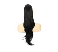 Coda Capelli Parrucchino sintetico a coda finta con coulisse ondulata naturale lunga da 26 pollici for le donne Uso quotidiano Estensioni della coda di cavallo for feste Estensioni coda di cavallo(Ner