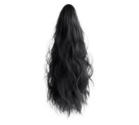 Coda Capelli Sintesi naturale Onda Riccia Artiglio Coda di cavallo Parrucca Coda di cavallo Parrucca Coda di cavallo Femmina Piccola presa con ondulazione dell'acqua Coda di cavallo Estensione Estensi