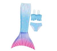 Coda Colorata Ragazza Con Bikini Cosplay Costume Da Bagno Per Bambini Costume Da Bagno Estivo Tre Pezzi Per Ragazze Piscina, Adatto Per Spiaggia E Piscina Sirene bikini bambina Bikini