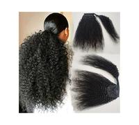 Coda di cavallo, Coda di cavallo riccia afro crespa 8-20" Extension for capelli umani brasiliani Remy for donne nere Estensione coda di cavallo(20inches)