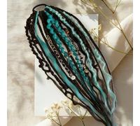 Coda Di Cavallo Del Terrore, Dreadlocks Boho Hippie Fatti A Mano Sulla Fascia For Capelli, Belli E Convenienti For Lo Styling Di Vacanze, Viaggi E Tempo Libero(C.)