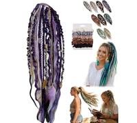 Coda Di Cavallo Del Terrore, Dreadlocks Boho Hippie Fatti A Mano Sulla Fascia For Capelli, Belli E Convenienti For Lo Styling Di Vacanze, Viaggi E Tempo Libero(G)