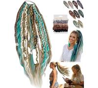 Coda Di Cavallo Del Terrore, Dreadlocks Boho Hippie Fatti A Mano Sulla Fascia For Capelli, Belli E Convenienti For Lo Styling Di Vacanze, Viaggi E Tempo Libero(A.)