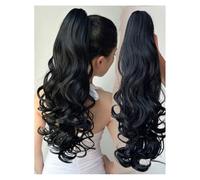 Coda di cavallo, Due estensioni for capelli ondulati for lo styling con clip sintetica for capelli finti nella parrucca a coda di cavallo Riccioli quotidiani della coda di cavallo Estensione coda di c
