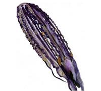 Coda Di Cavallo Elastica Del Terrore, Estensione Dei Capelli Boho Dreadlock Con Perline, Installazione In Un Minuto Capelli Boho Con Perline E Ciondoli For Il Festival(08)