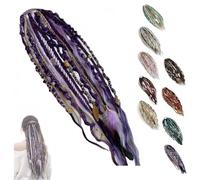 Coda Di Cavallo Elastica Estesa Del Terrore,Estensione Dei Capelli Naturali Intrecciati A Mano,Styling Boho Istantaneo Di 1 Minuto Per Stili Hippie Vichinghi,Spiaggia,Viaggi E(E)