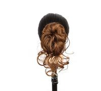 Coda di Cavallo Extension 10 Inches Messy Bun Hair Piece for Women with Claw Clip Extensions Dark brown,Curly Wavy in Ponytail Hairpieces Long Beard Tousled Updo ponytail extension(Light Brown)