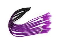 Coda di Cavallo Extension 12 pezzi parrucche colorate for capelli treccia fascia for coda di cavallo, accessori for estensioni di parrucche sintetiche intrecciate a torsione, fasce for capelli in gomm