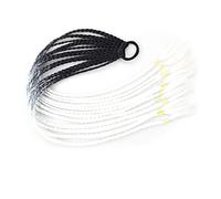Coda di Cavallo Extension 12 pezzi parrucche colorate for capelli treccia fascia for coda di cavallo, accessori for estensioni di parrucche sintetiche intrecciate a torsione, fasce for capelli in gomm