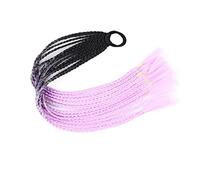 Coda di Cavallo Extension 12 pezzi parrucche colorate for capelli treccia fascia for coda di cavallo, accessori for estensioni di parrucche sintetiche intrecciate a torsione, fasce for capelli in gomm