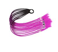 Coda di Cavallo Extension 12 pezzi parrucche colorate for capelli treccia fascia for coda di cavallo, accessori for estensioni di parrucche sintetiche intrecciate a torsione, fasce for capelli in gomm