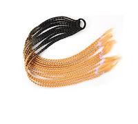 Coda di Cavallo Extension 12 pezzi parrucche colorate for capelli treccia fascia for coda di cavallo, accessori for estensioni di parrucche sintetiche intrecciate a torsione, fasce for capelli in gomm